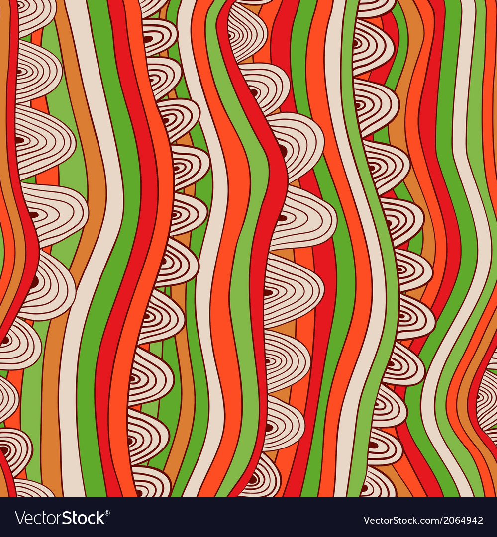 Abstract seamless pattern with stripes and circles