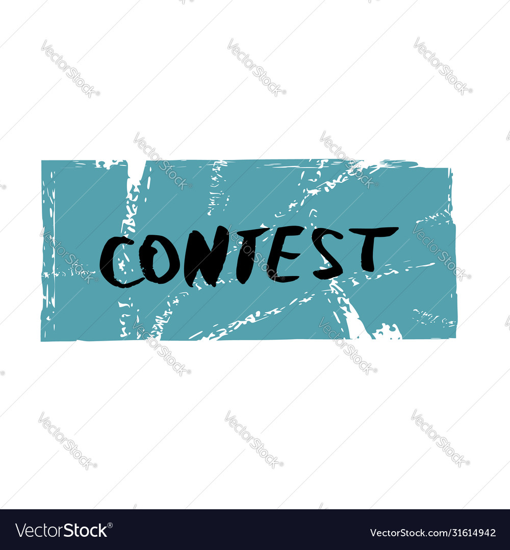 Contest hand drawn text stylized word