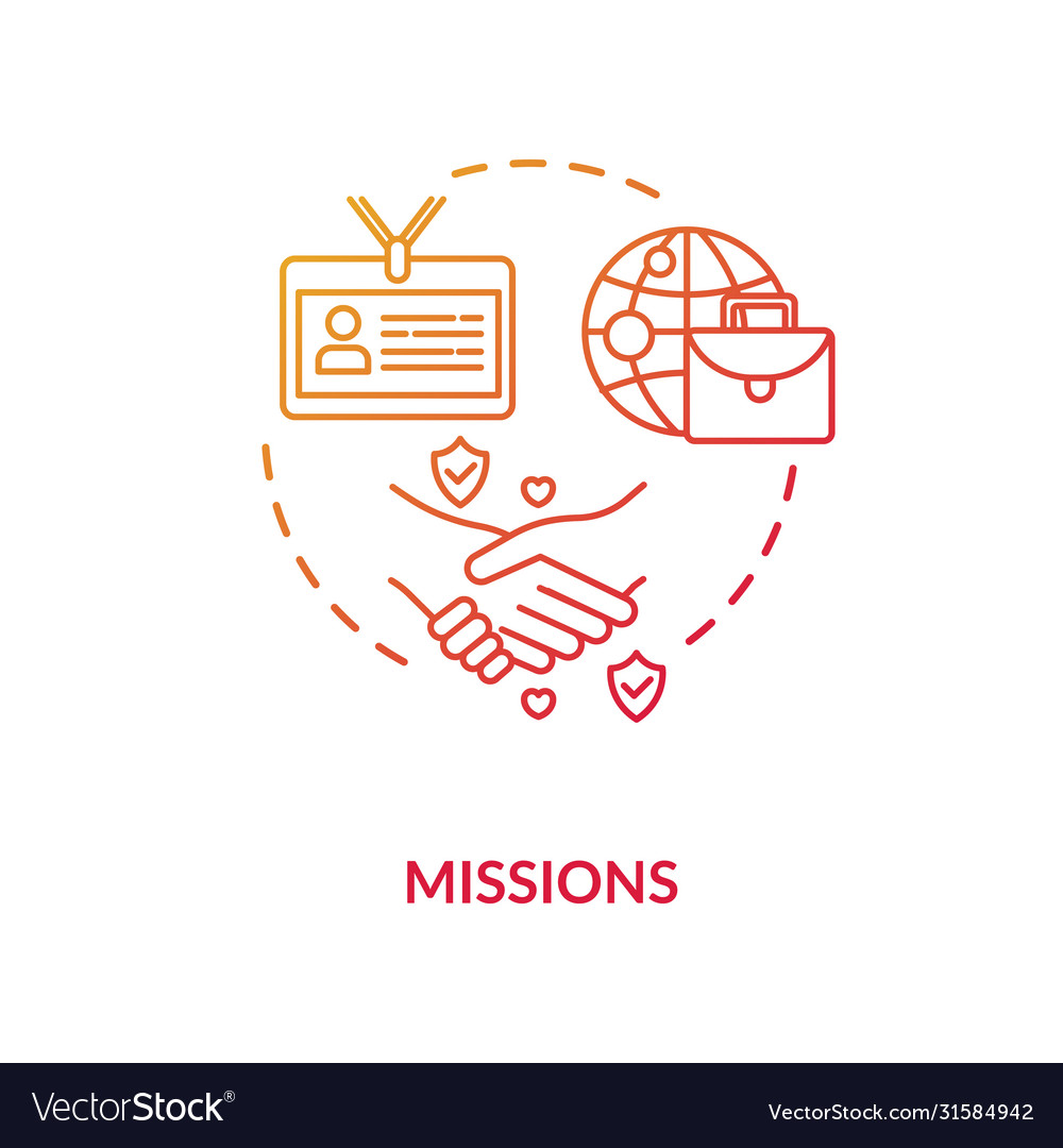 Diplomatic mission concept icon vector image Diplomatic mission concept icon