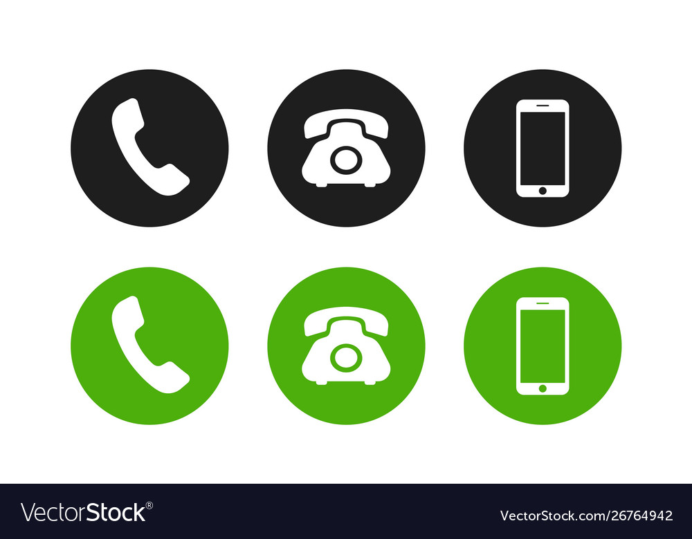 Phone icon call Royalty Free Vector Image - VectorStock