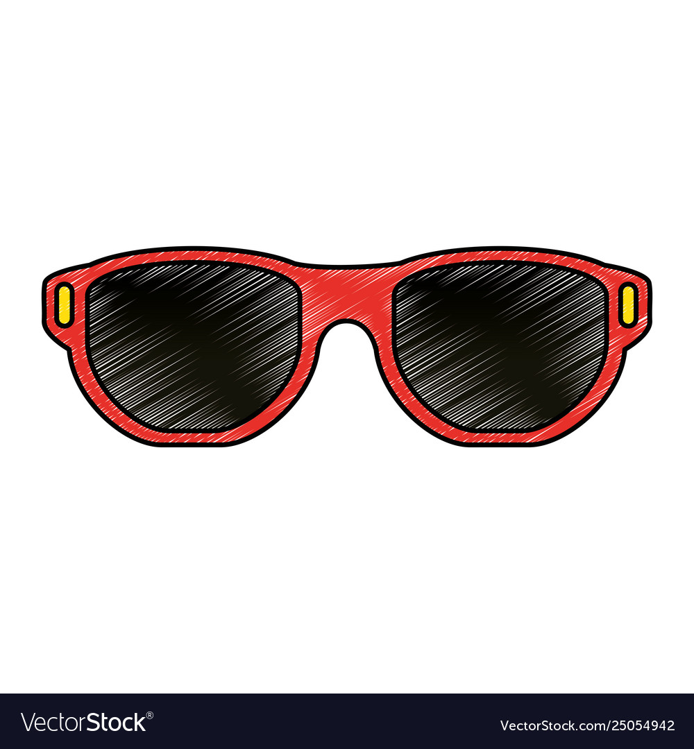 Sunglasses summer isolated icon Royalty Free Vector Image