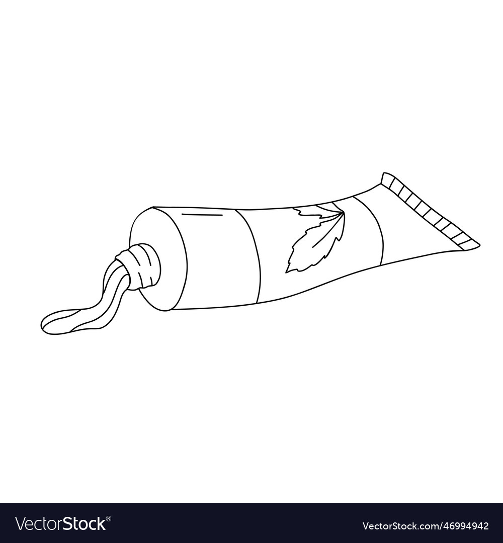 Zahnpasta Tube Outline Icon