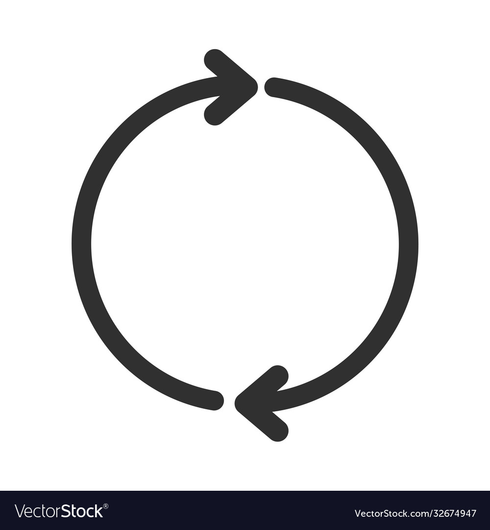 Arrows icon shape pointer reload silhouette style