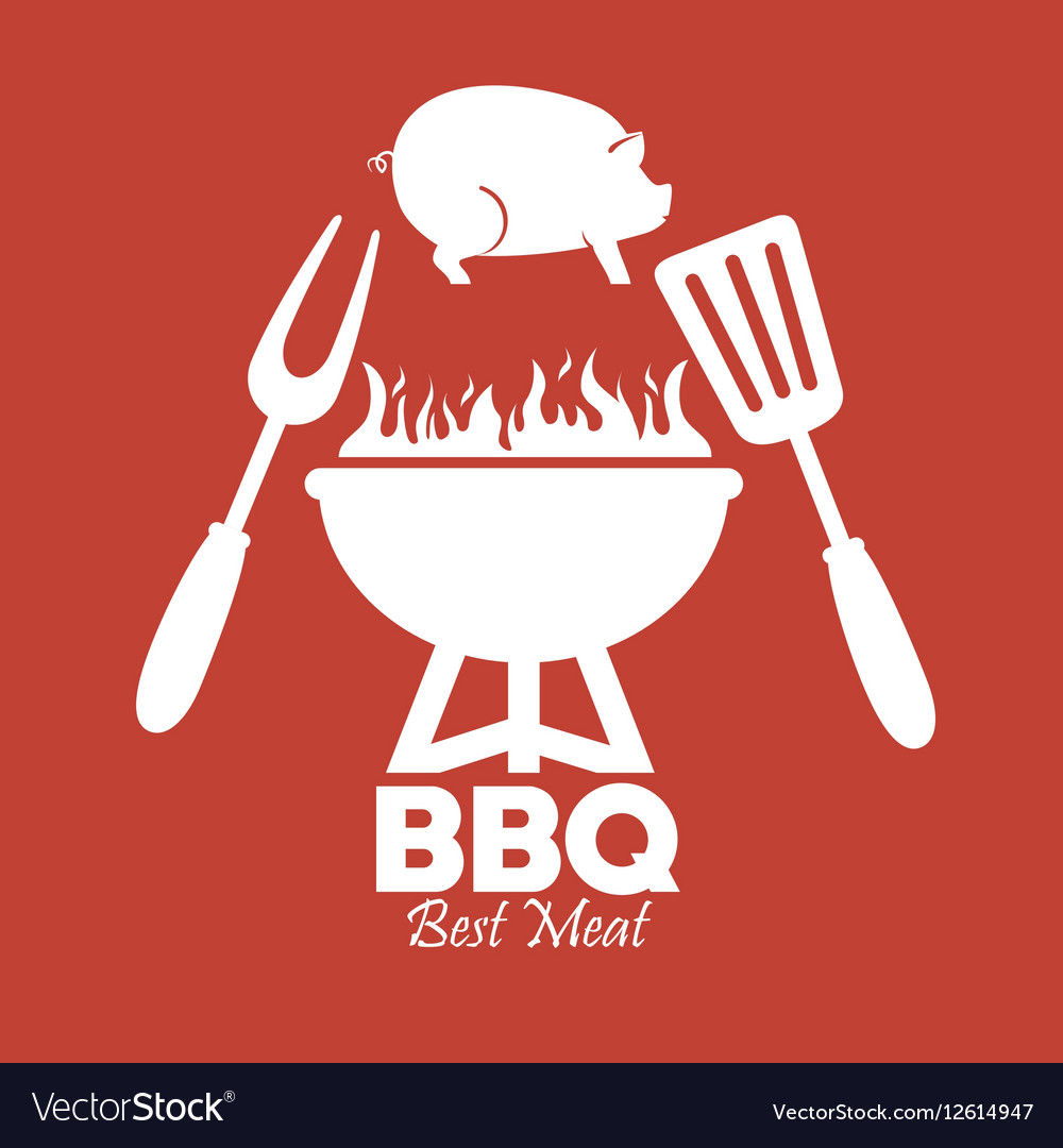 Delicious barbecue food icon Royalty Free Vector Image