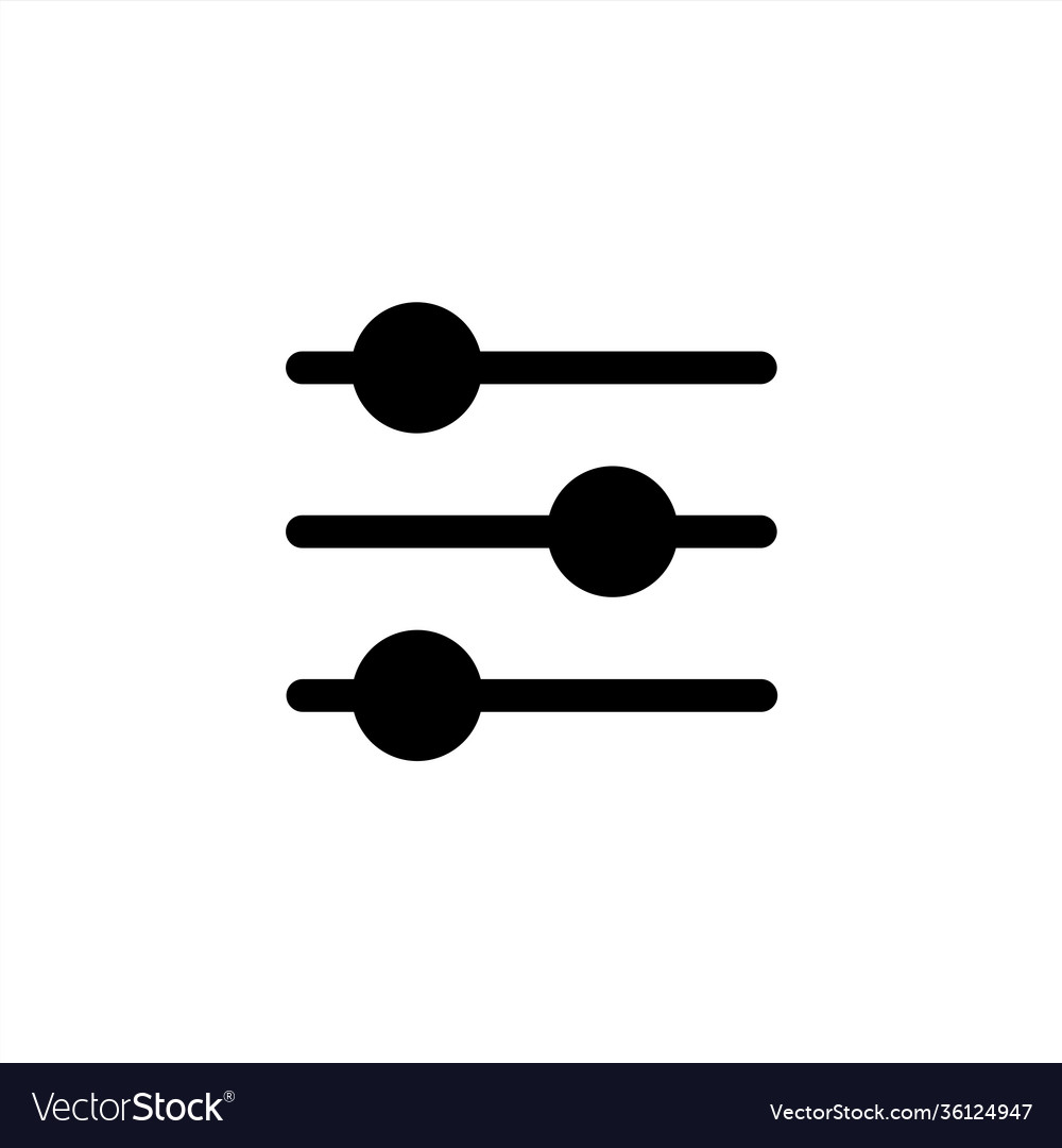 Filter icon in glyph or solid black style