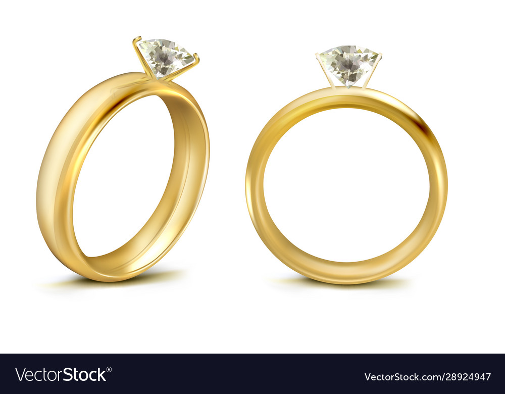 Gold ring Royalty Free Vector Image - VectorStock