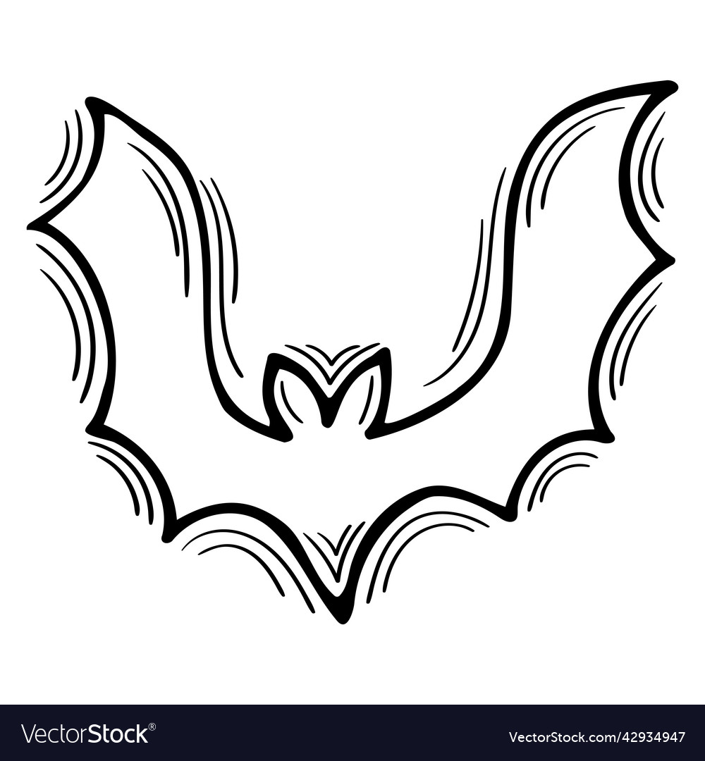 Bat and symmetric tribals Royalty Free Vector Image