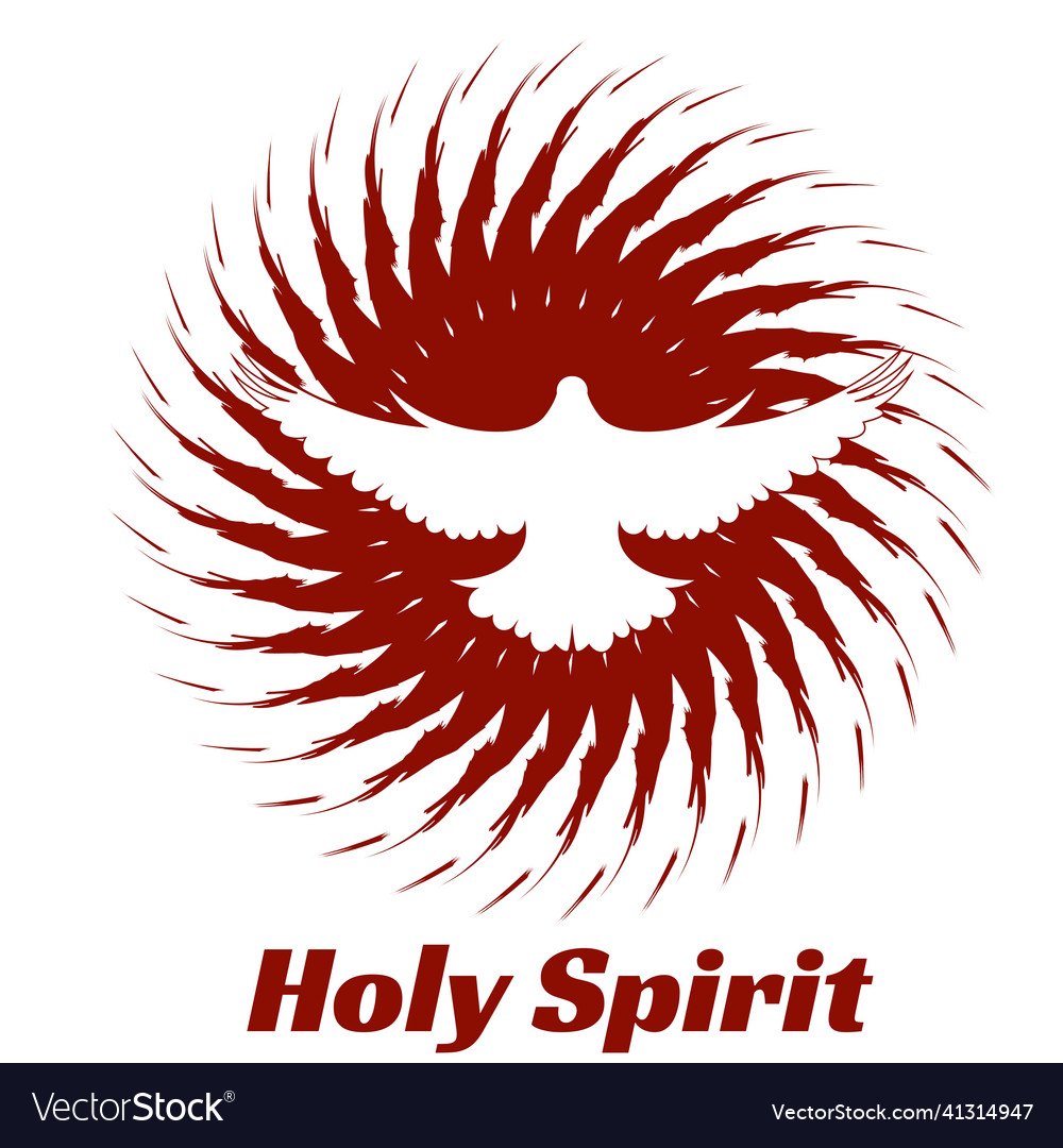 Pentecost sunday come holy spirit Royalty Free Vector Image