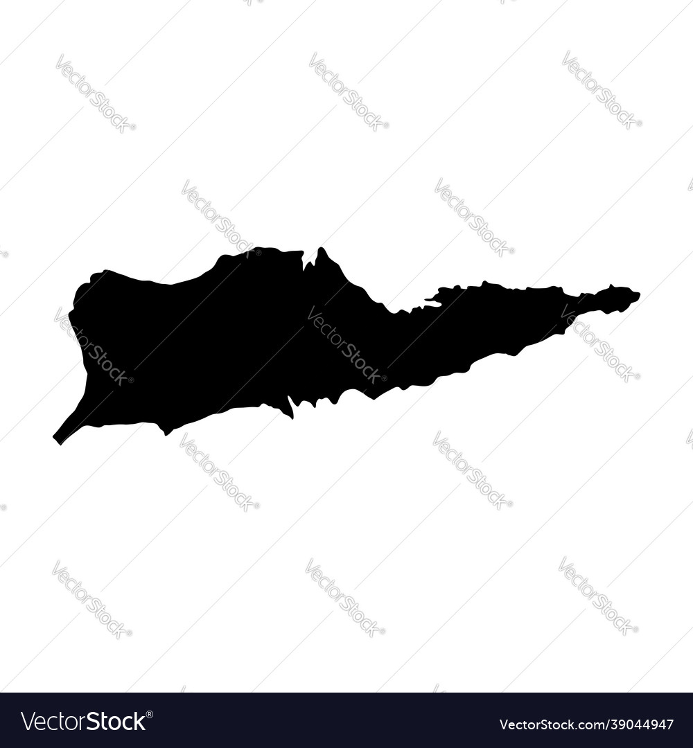 St croix island map - us virgin silhouette Vector Image