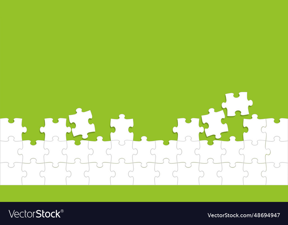 White Jigsaw Puzzle Background