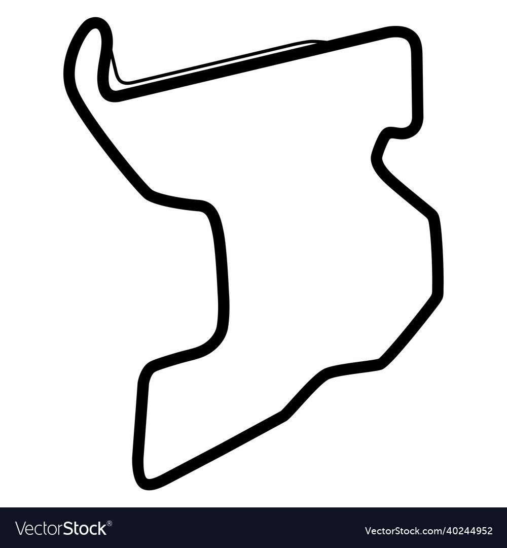 Mandalika circuit indonesia international race Vector Image