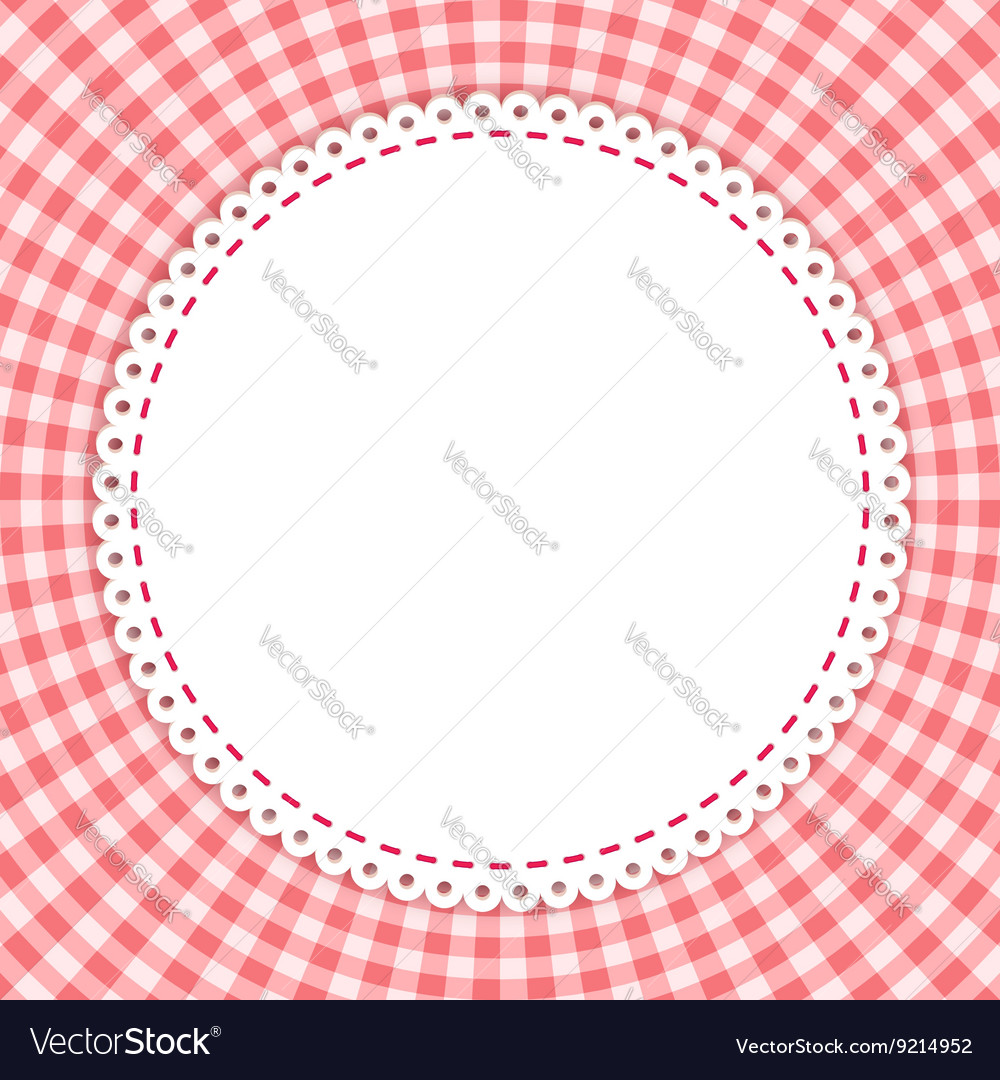 Red Gingham Checkered Pattern