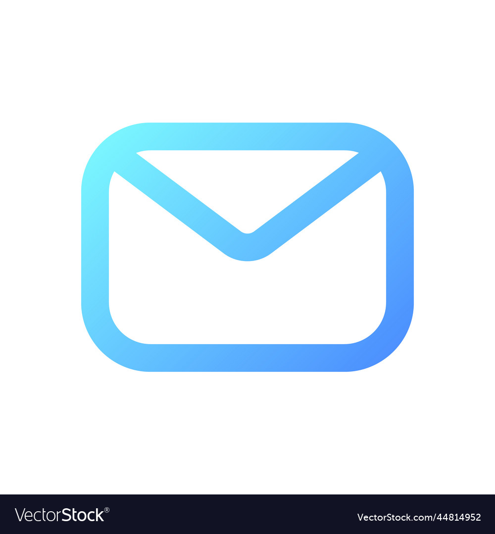 Unread message pixel perfect gradient linear ui vector image Unread message pixel perfect gradient linear ui