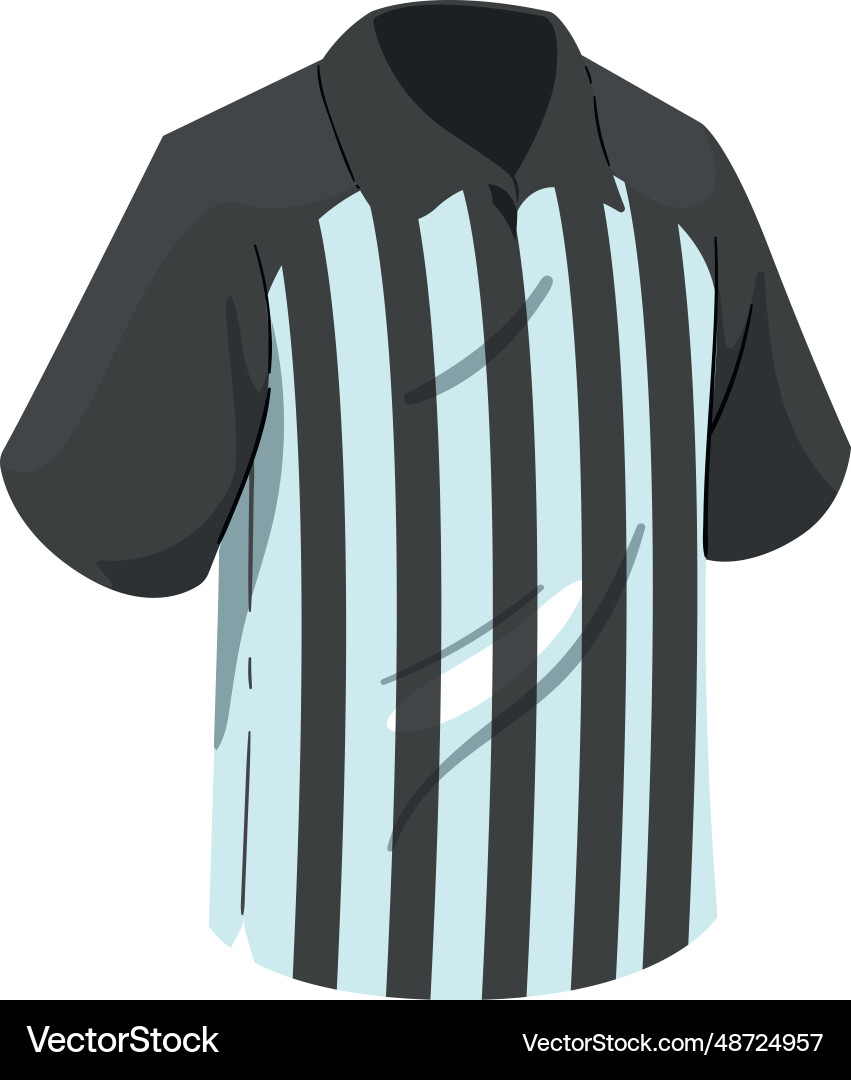 American football referee jersey Royalty Free Vector Image