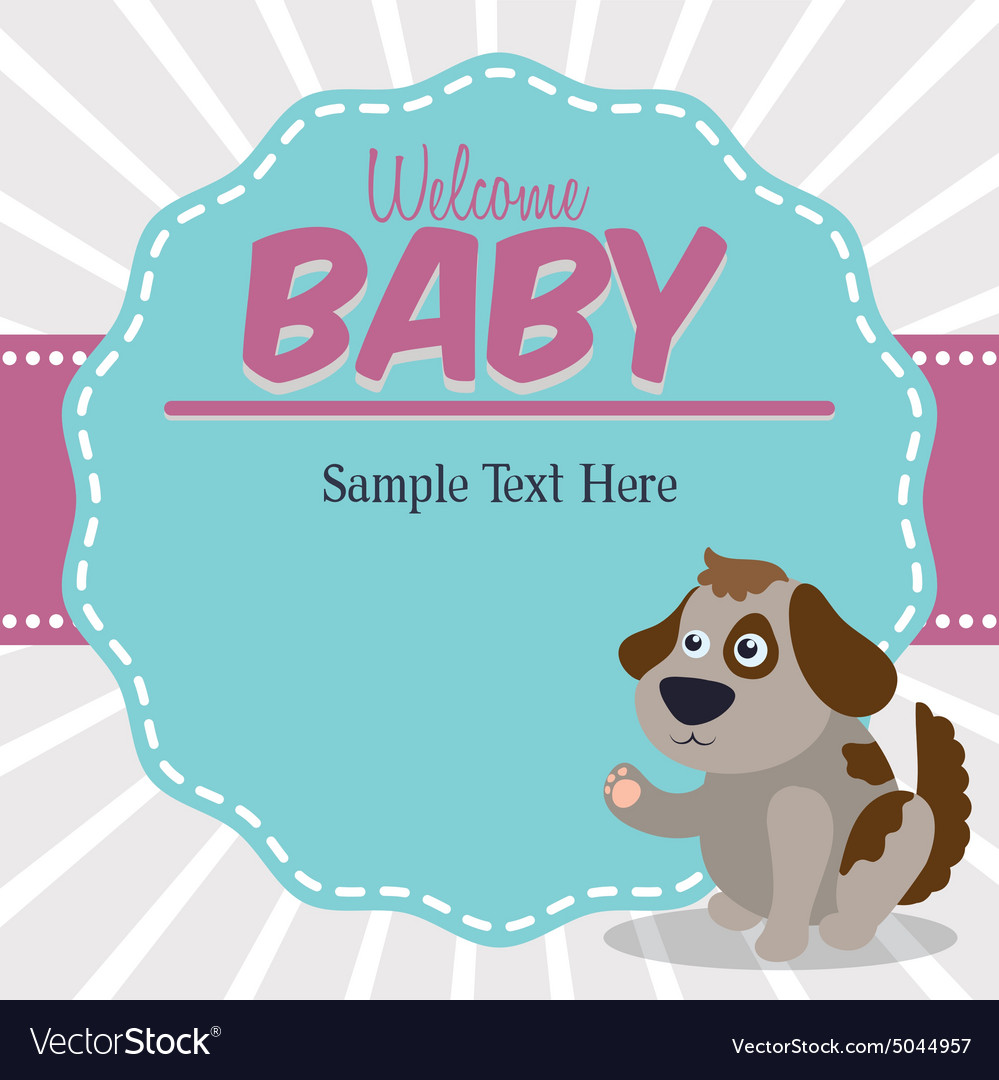 Baby shower card design