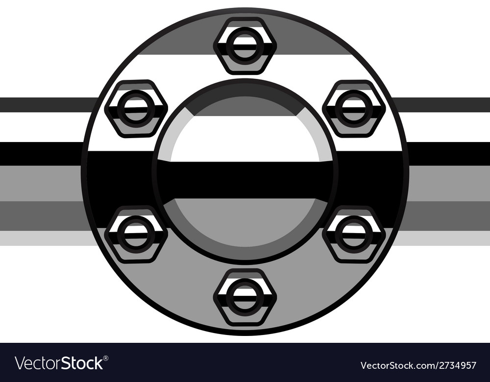 Chrome termination flange pipe