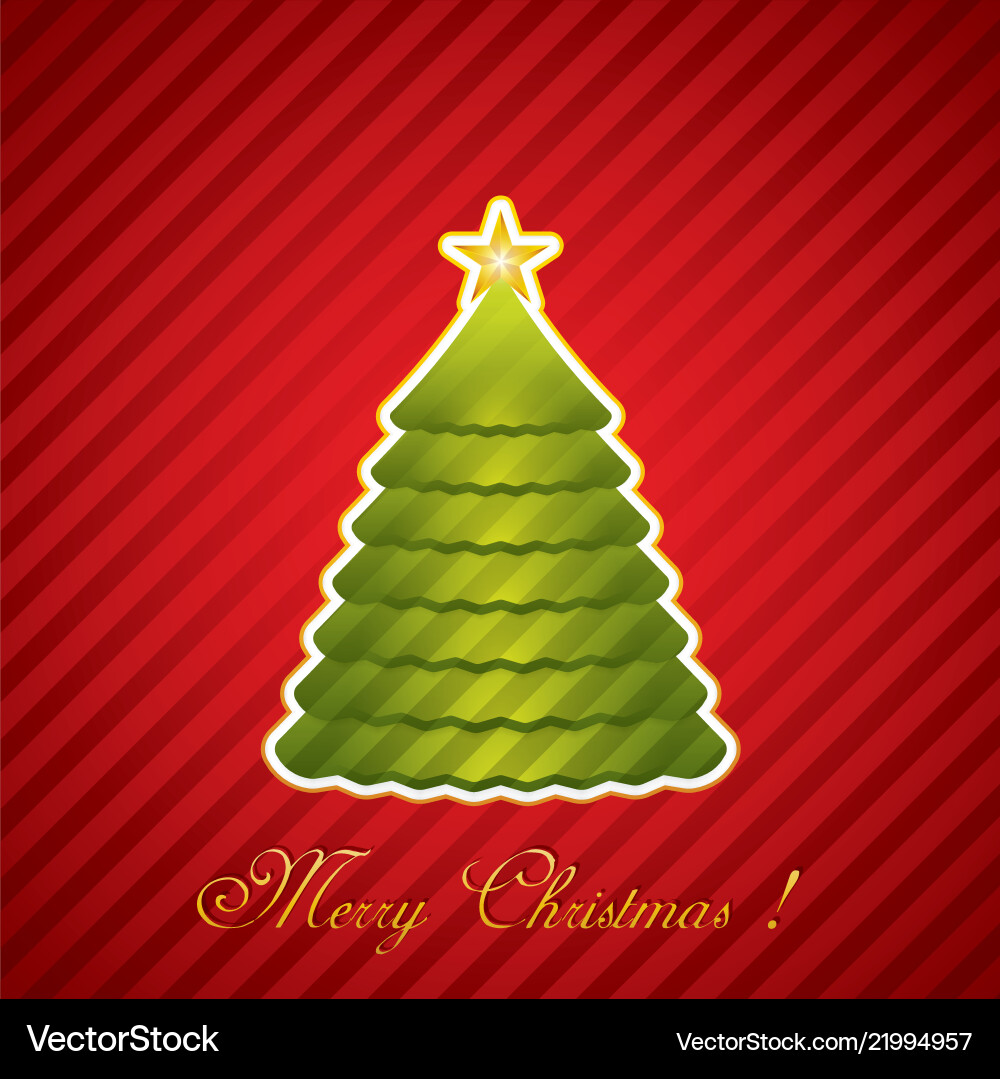 Creative christmas tree Royalty Free Vector Image