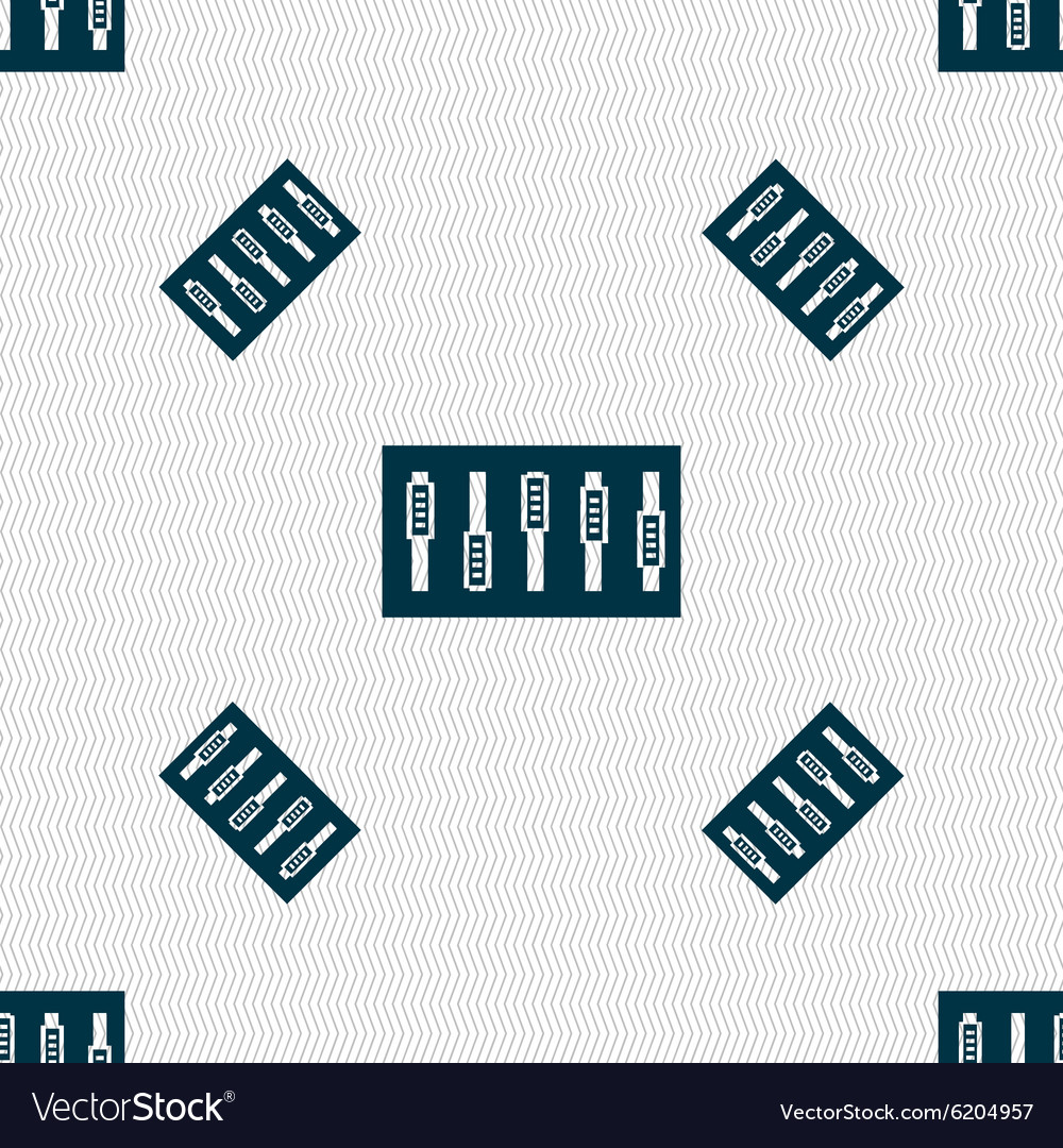 Dj console mix handles and buttons icon symbol