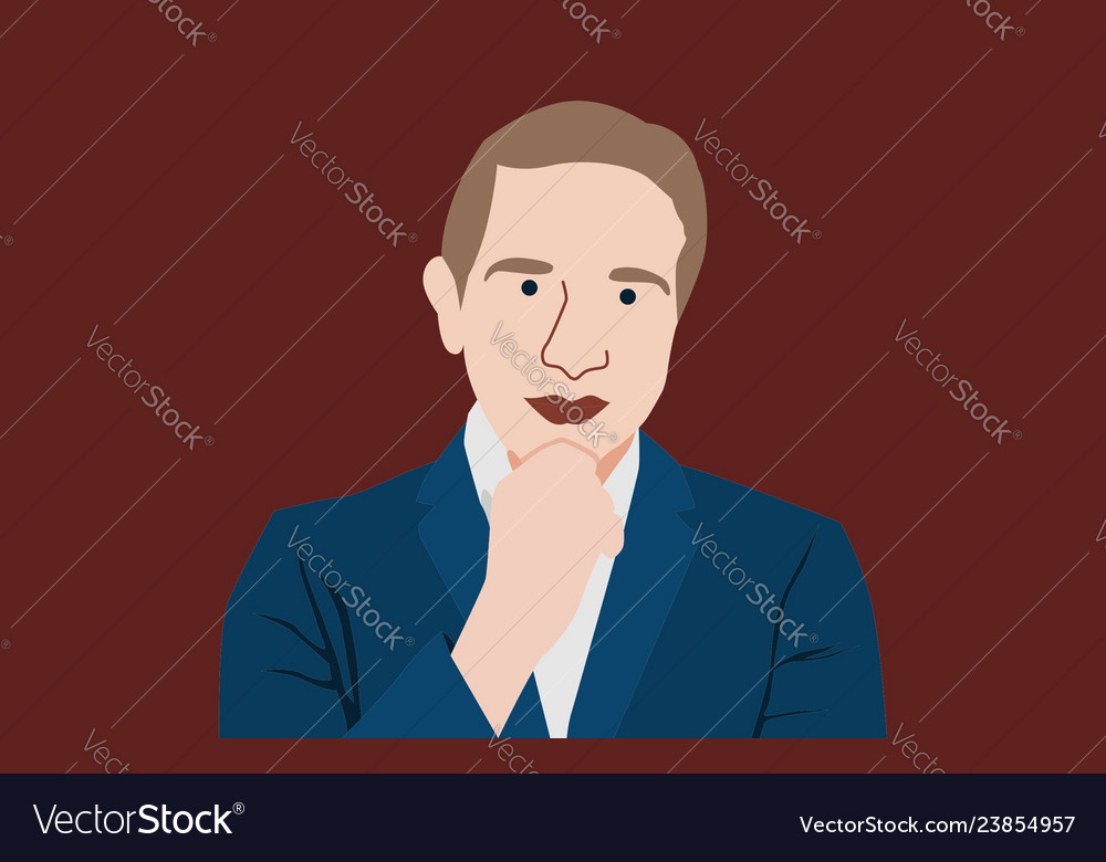 Executive man flat design