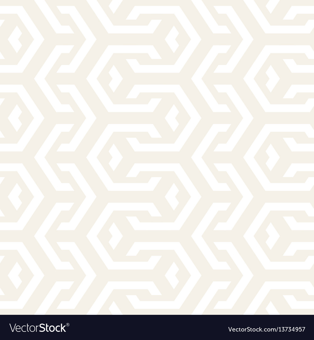 Hexagonal Interlaced Lines Pattern