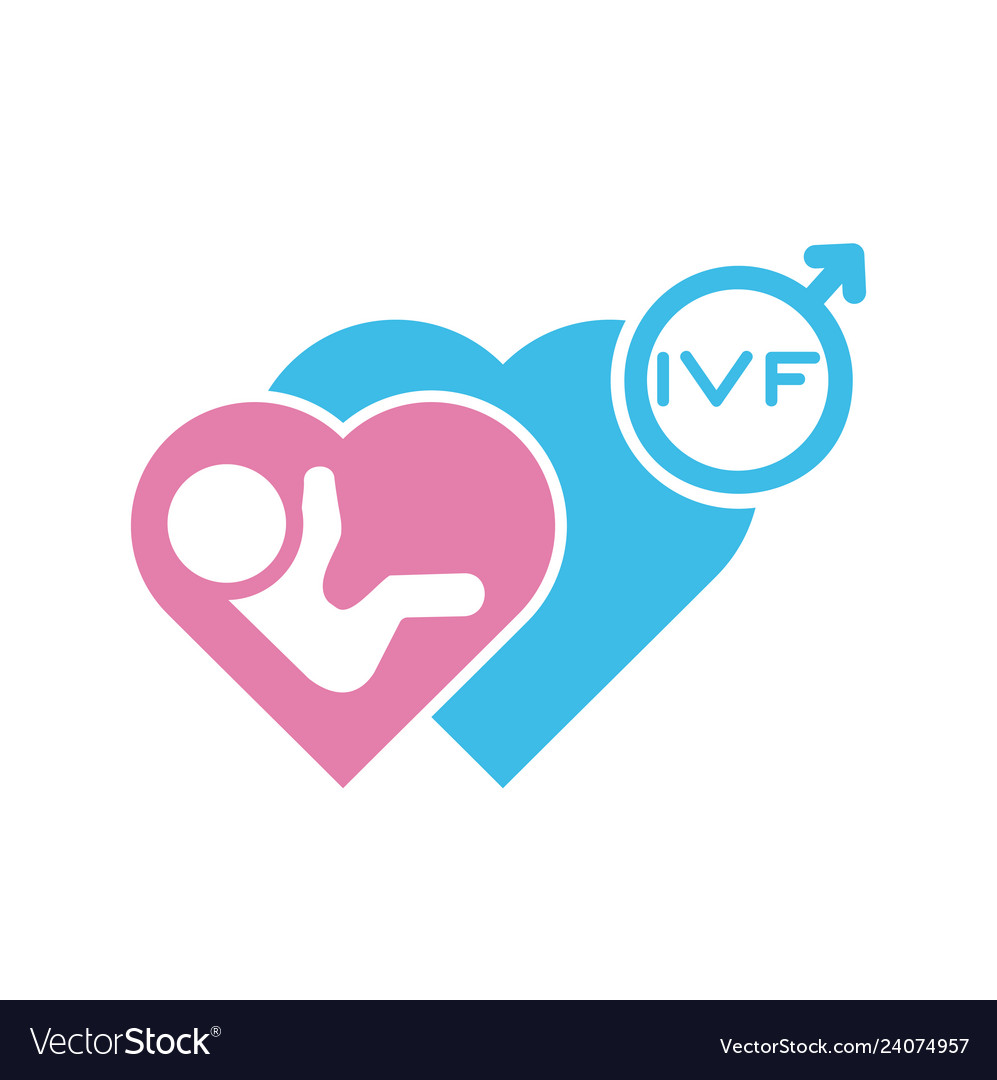Ivf icon on background for graphic and web design vector image Ivf icon on background for graphic and web design