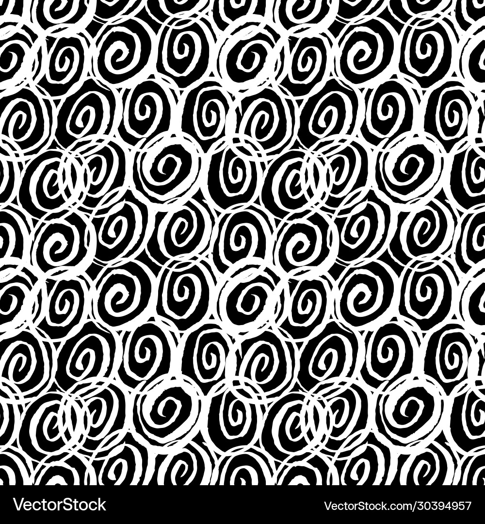 Seamless spirals pattern Royalty Free Vector Image