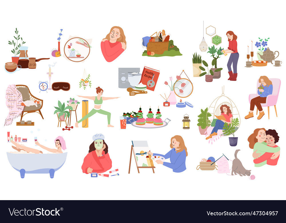 Self Care Icons Set Royalty Free Vector Image Vectorstock Self Care Icons Set Royalty Free Vector Image Vectorstock