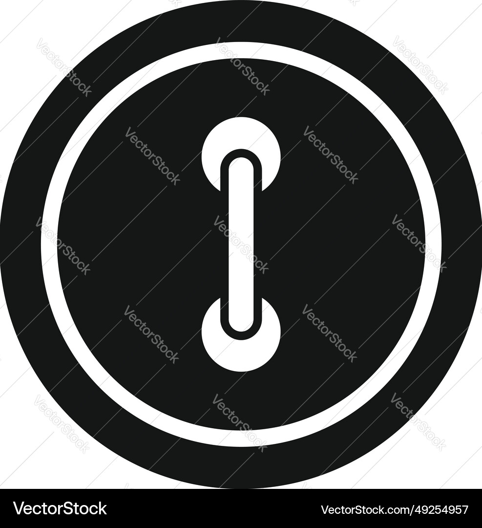 Sewing button icon simple machine craft Royalty Free Vector