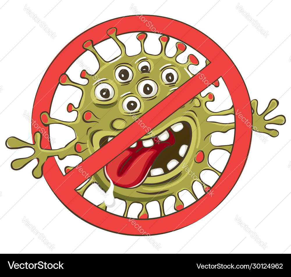 Stop coronavirus Royalty Free Vector Image - VectorStock