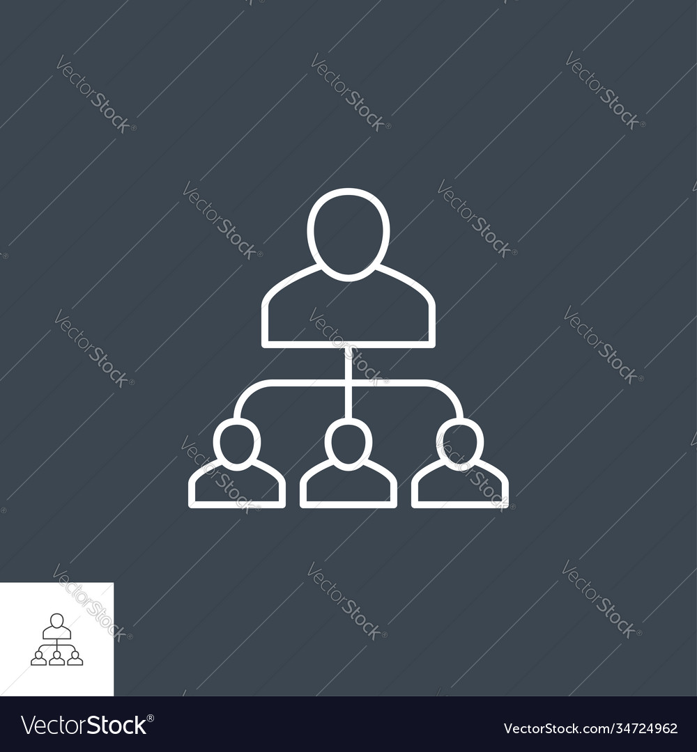 Subordinations-bezogenes Zeilensymbol vector image Subordinations-bezogenes Zeilensymbol