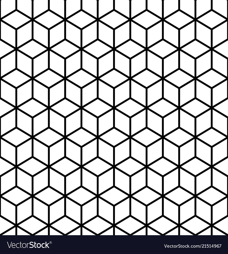 Geometric pattern cube seamless pattern Royalty Free Vector