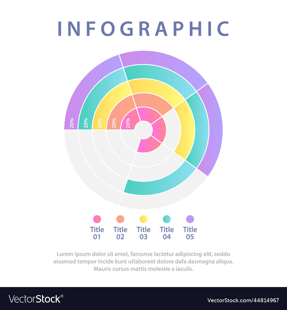 Informational sources analysis presentation vector image Informational sources analysis presentation