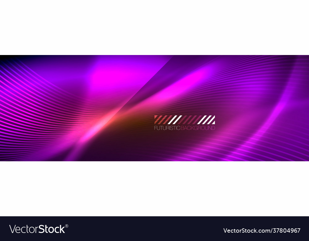 Neon dynamic beams abstract wallpaper Royalty Free Vector