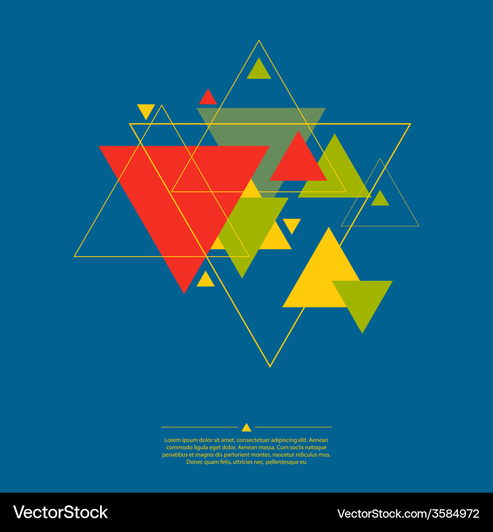 Abstract background with triangles Royalty Free Vector Image