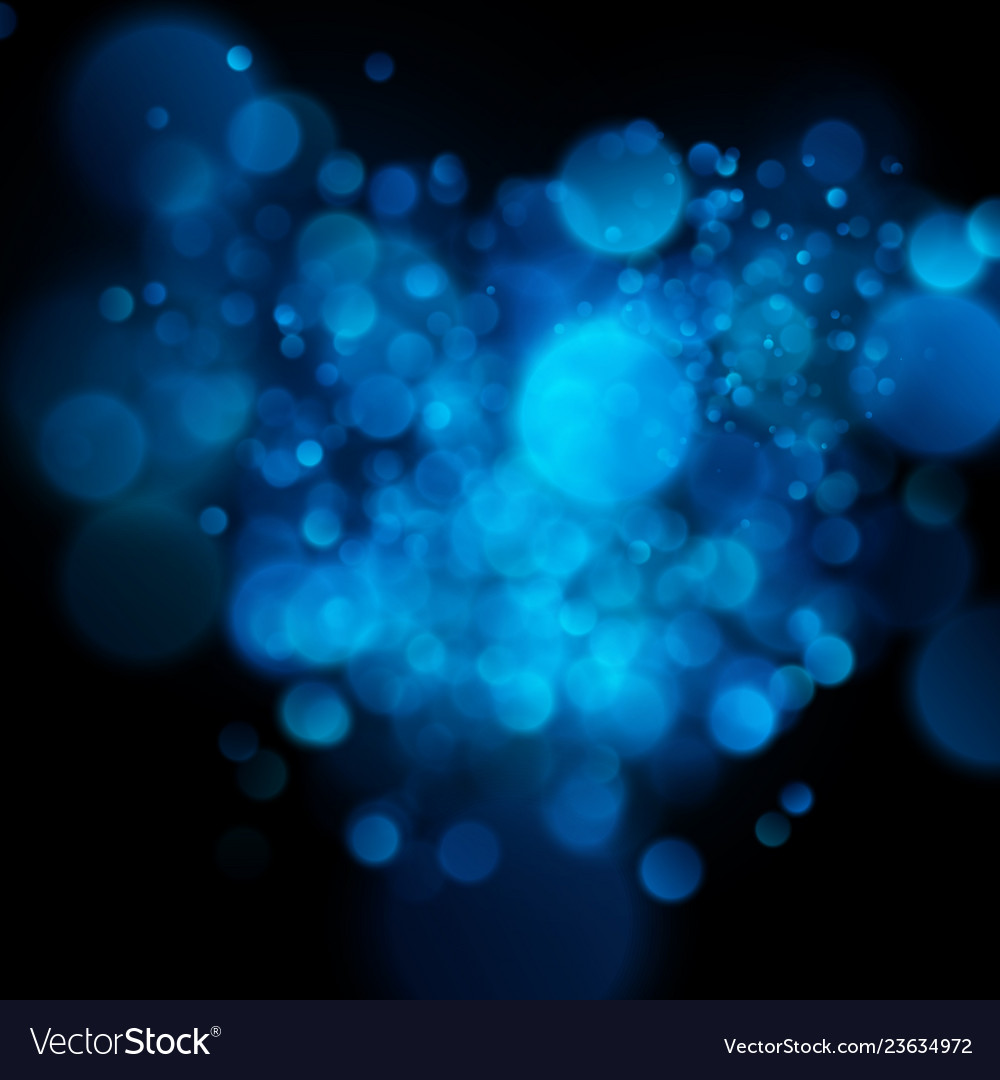 Abstract Blue Bokeh Background