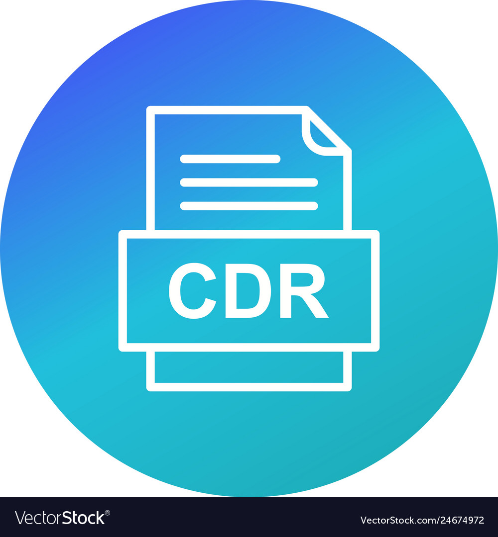 Cdr file document icon