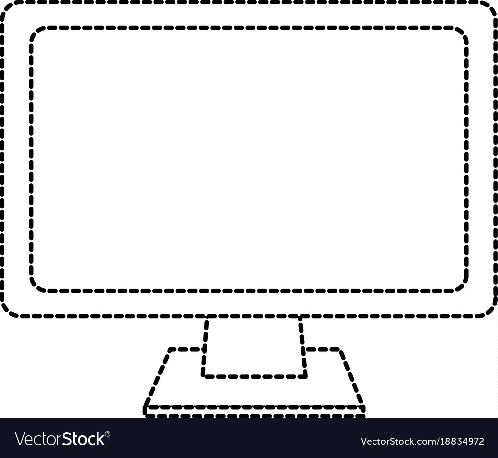 Computer monitor icon image