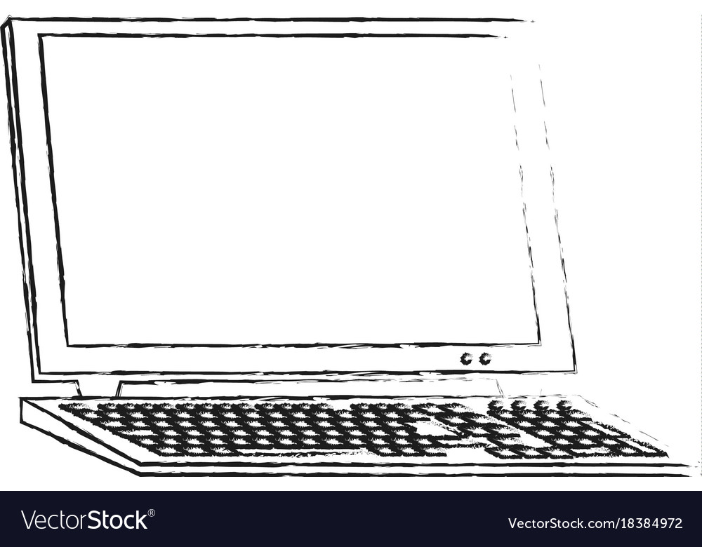 Computer with keyboard