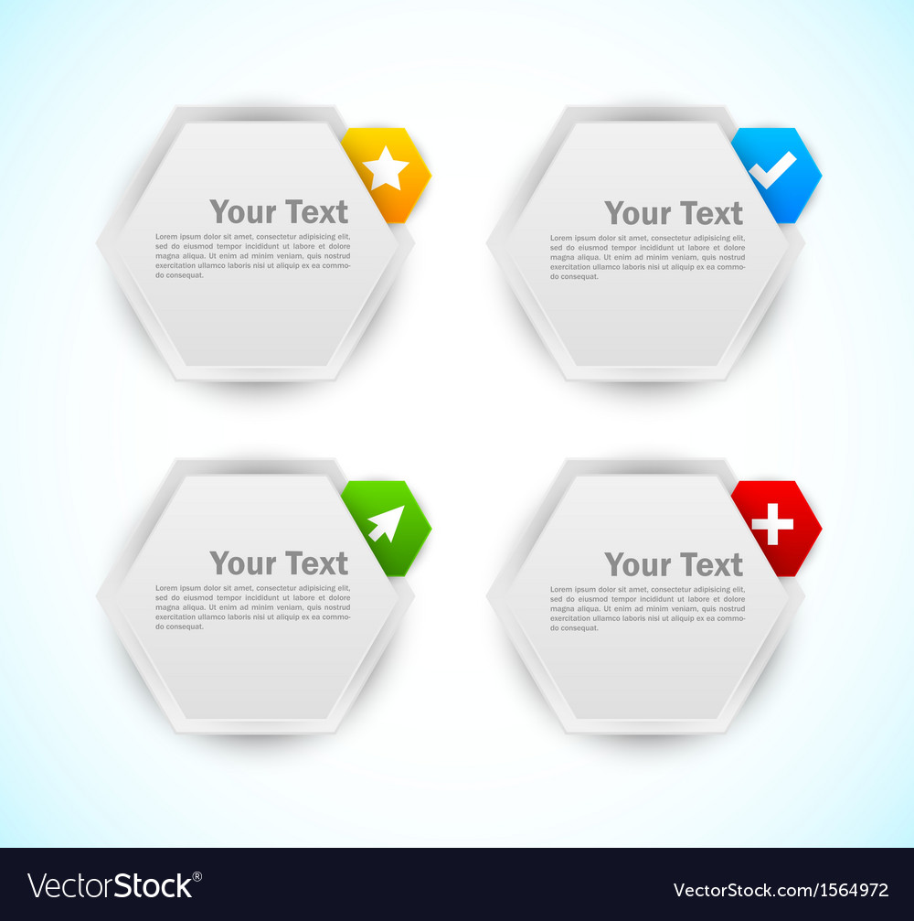 Design elements hexagons