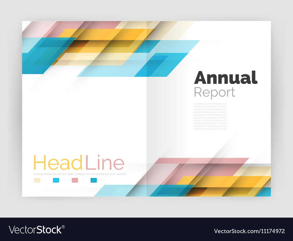 Modern geometric templates business flyer Vector Image