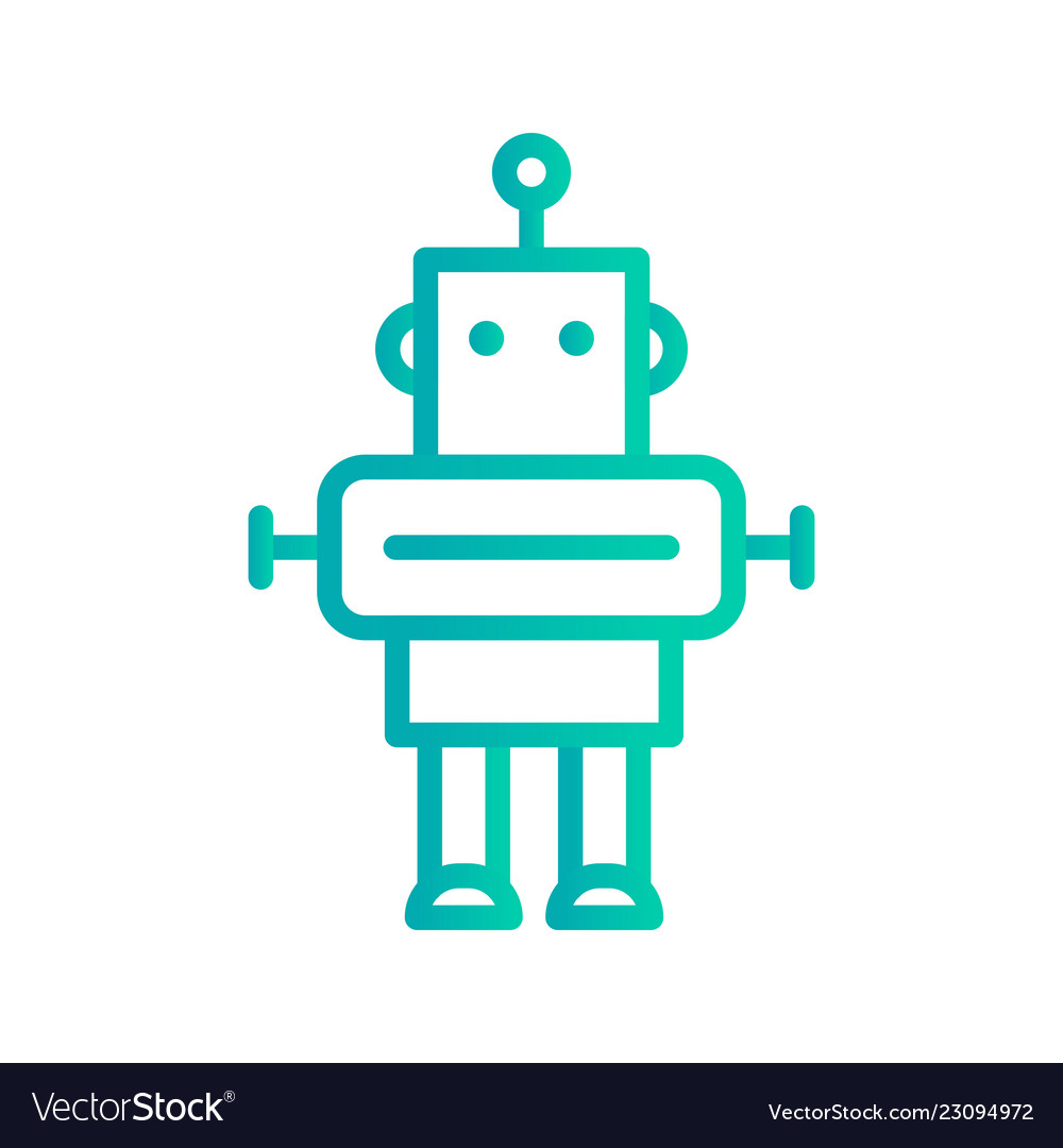 Robot icon Royalty Free Vector Image - VectorStock