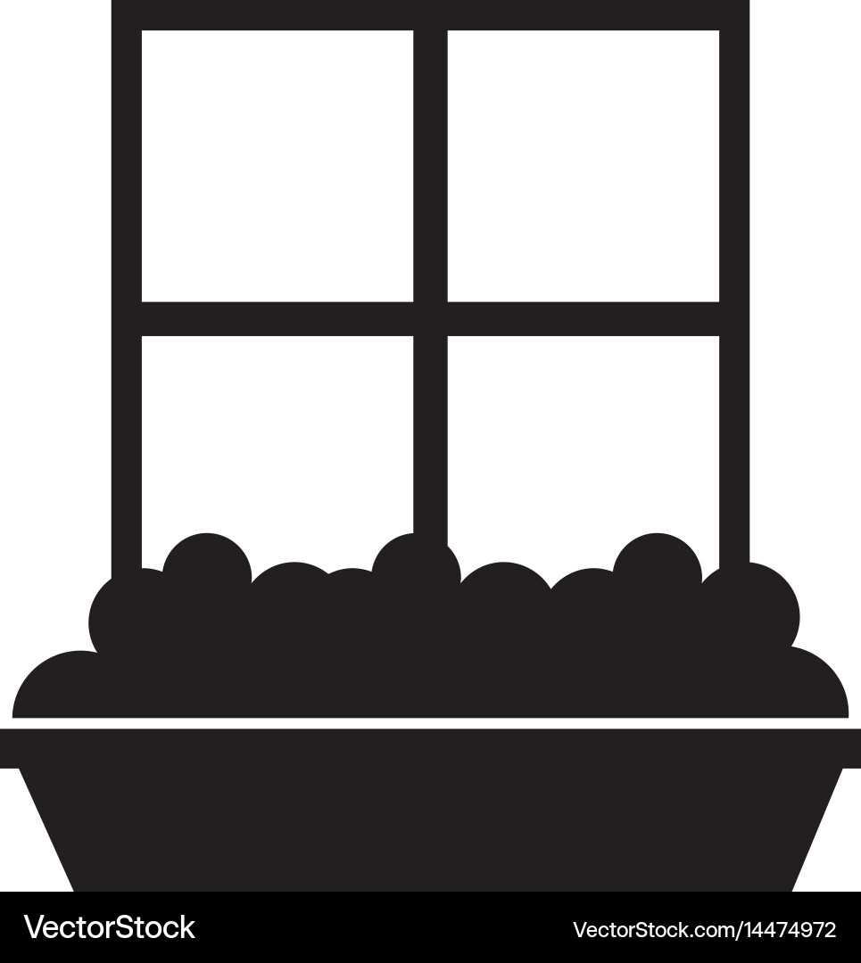 Windows house style isolated icon Royalty Free Vector Image