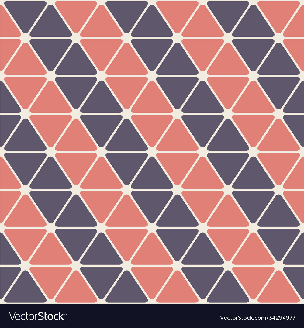 Abstract seamless rounded triangles pattern vector image Abstract seamless rounded triangles pattern