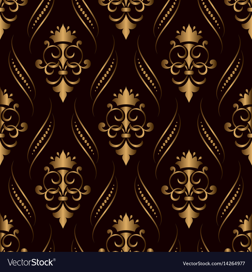 Golden Damask Pattern