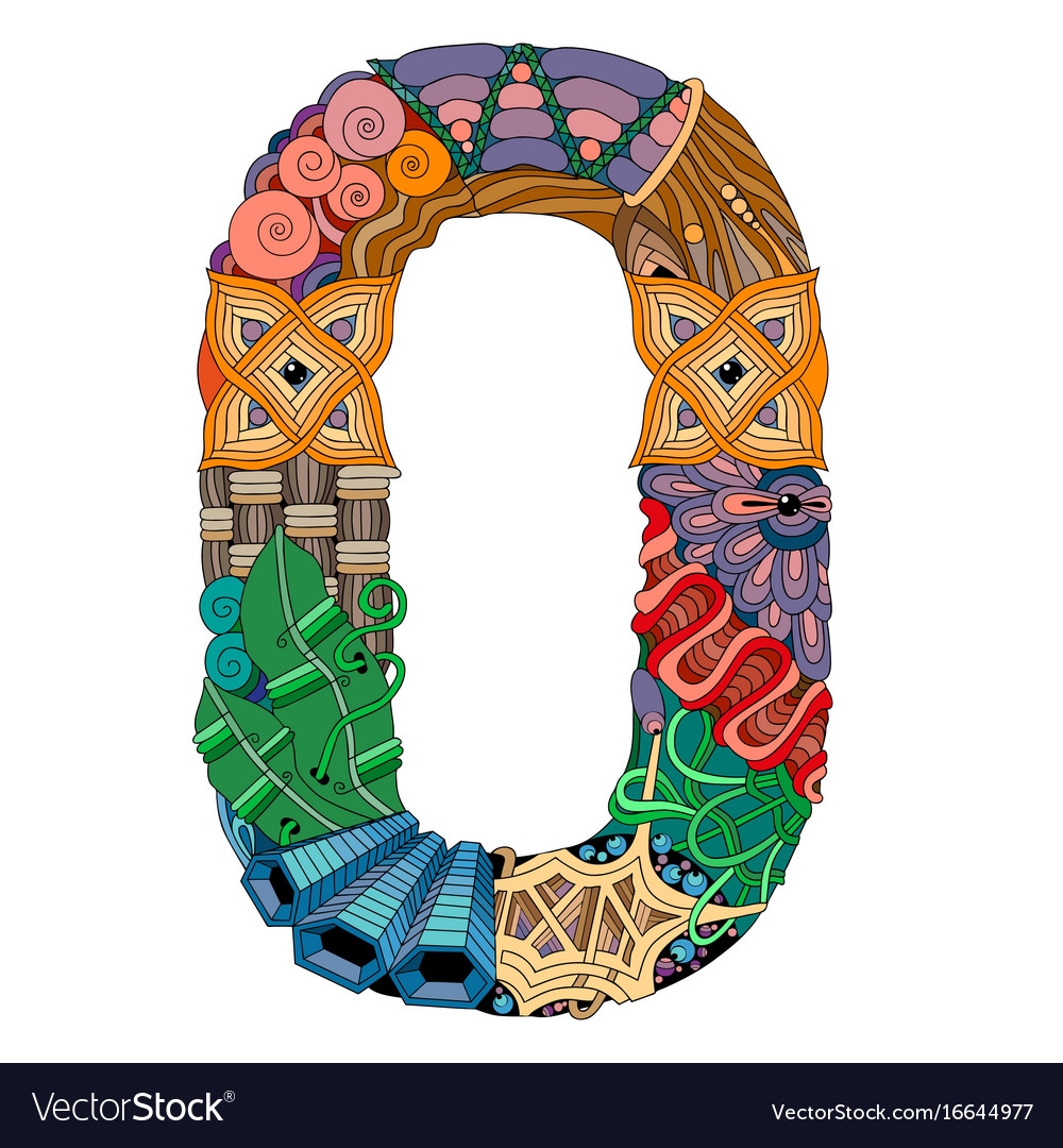 Number zero entangle decorative object