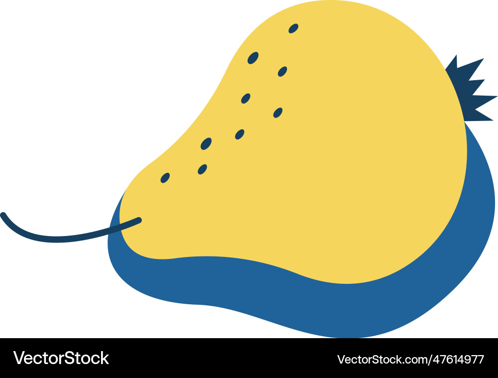 Ripe pear fruit Royalty Free Vector Image - VectorStock