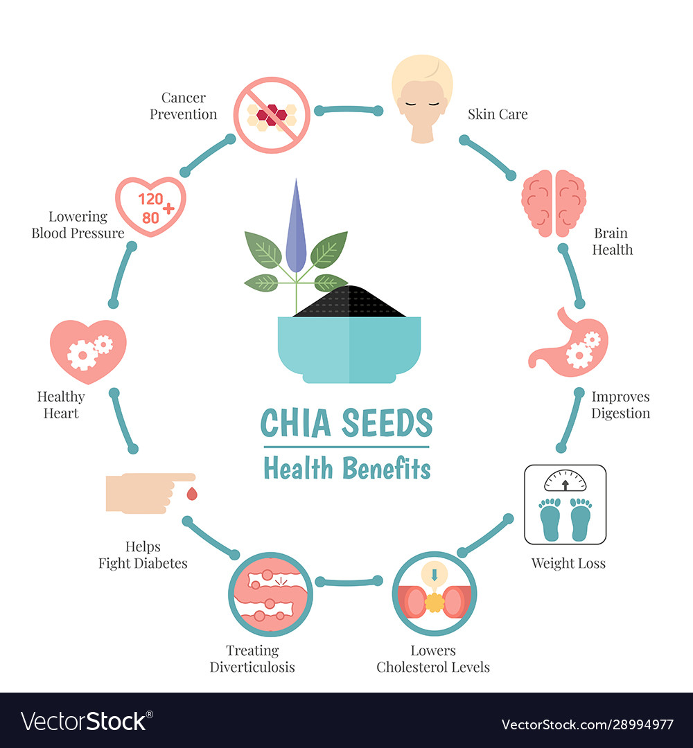 Superfood chia seeds