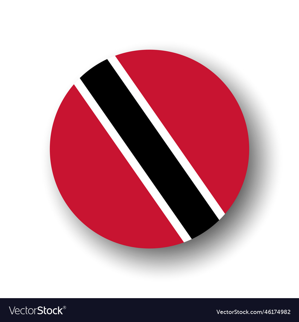 Circle flag of trinidad and tobago