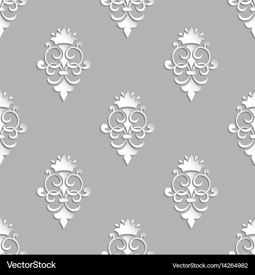 Damask seamless pattern background elegant luxury Vector Image