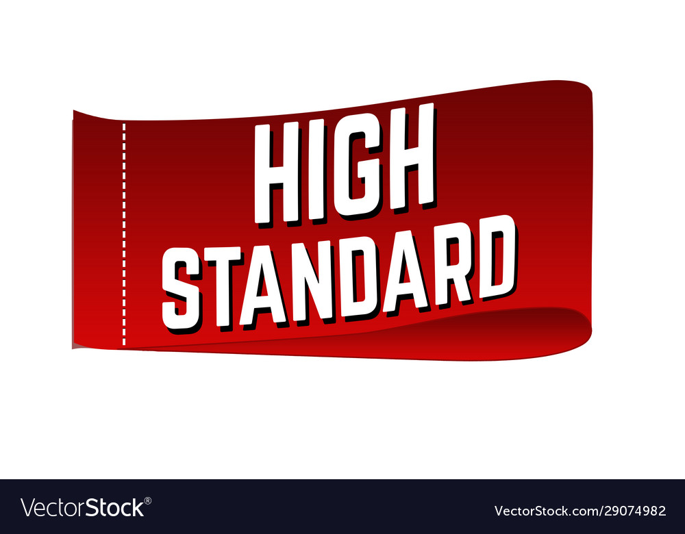 High standard clothing label